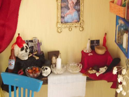 miniature Vodou altars