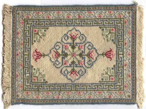 miniature needlepoint carpet