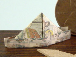 dollhouse newspaper hat