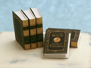 miniature Game of Thrones books