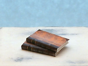 miniature antique books