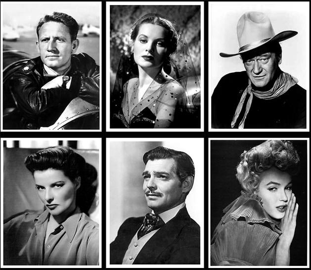  some 8x10 photos of a few of my favorite old Hollywood movie stars